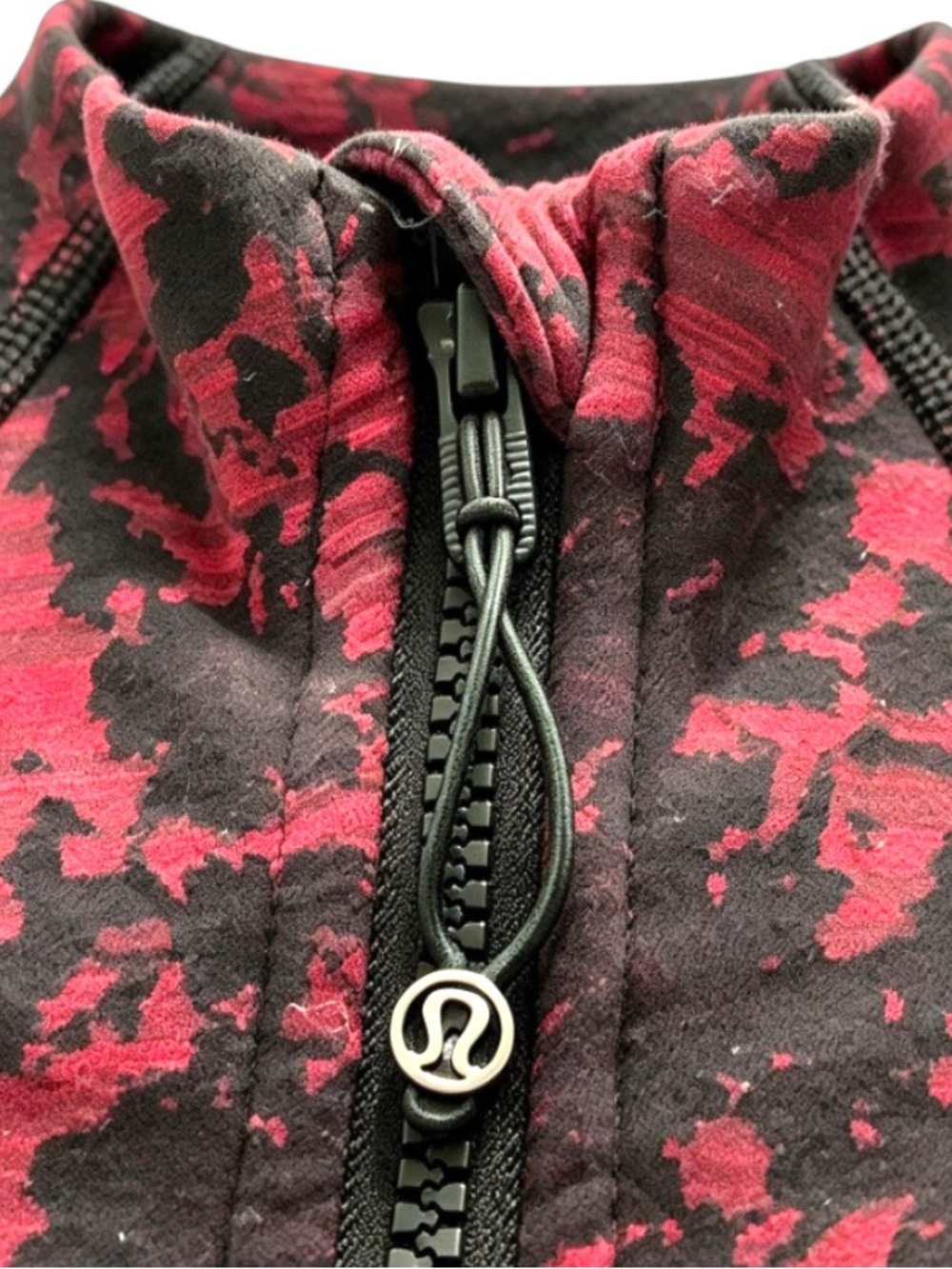 Lululemon Define Jacket Scatter Blossom Jacquard Garnet Black Track Zip Up 6 - Picture 4 of 7